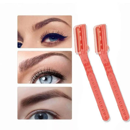 3 PCS FACIAL RAZORS Eyebrow Razor Shave Hair & Exfoliate Face Shaver Ladies Tool - Aimall