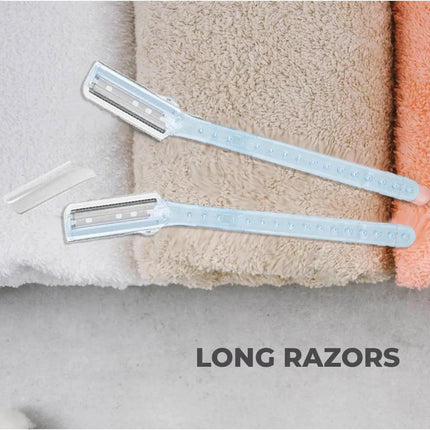 3 PCS FACIAL RAZORS Eyebrow Razor Shave Hair & Exfoliate Face Shaver Ladies Tool - Aimall