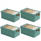 4pcs Foldable Clothes Storage Box Organizer Fabric Storage Box for Organization