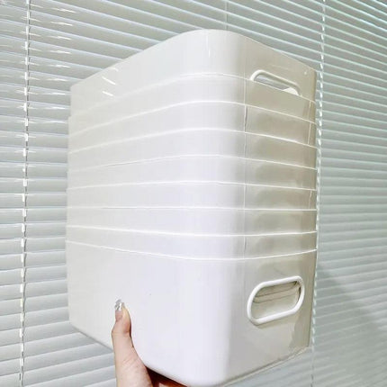 10pcs Plastic Storage Baskets for Bathroom Kitchen Desktop Miscellaneous Items