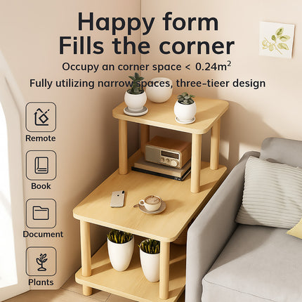 Sofa Side Table 3-Tier End Table Mini Coffee Table Night Stand Small Table Moder