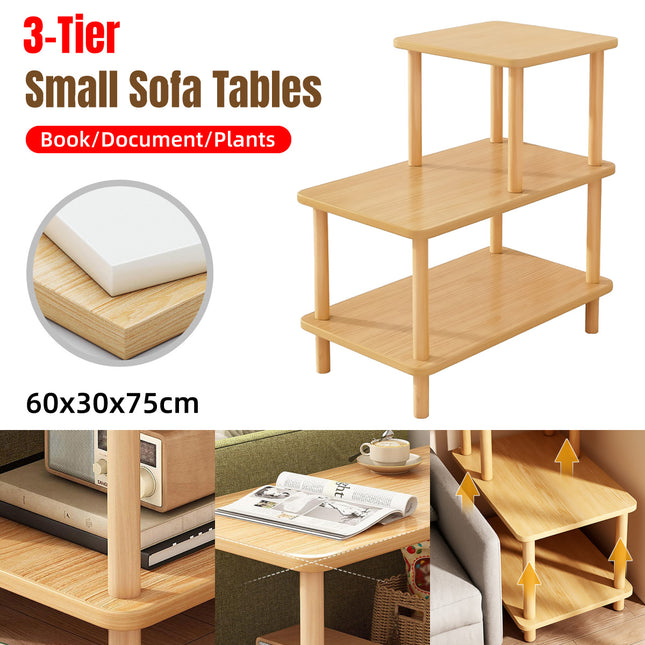 Sofa Side Table 3-Tier End Table Mini Coffee Table Night Stand Small Table Moder