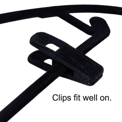 Clothes Drying Clips 20 Pack Velvet Flocking Trouser Pegs Hanger Grip Clamp Set