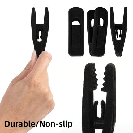 Clothes Drying Clips 20 Pack Velvet Flocking Trouser Pegs Hanger Grip Clamp Set