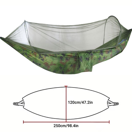 Camping Hammock Tent Set Double Outdoor Hanging Bed With Mosquito Net For Travel