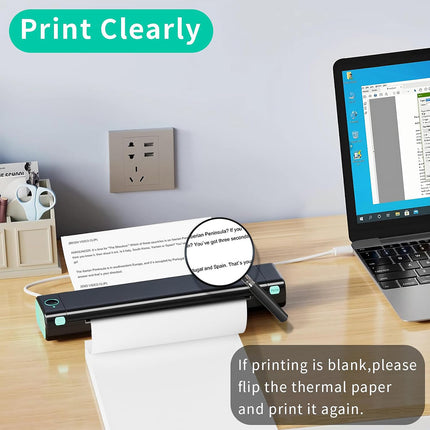 A4 Folded Thermal Paper 200/400 Sheets 8.5x11in Receipt Paper Terminal Printer