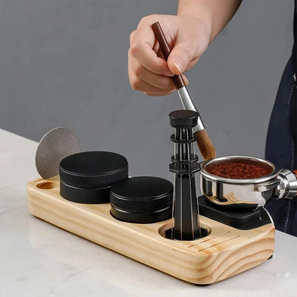 Coffee Tamper Holder Durable Anti Slip Base for Espresso Machine Home Cafe Use