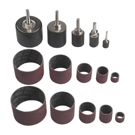 37Pcs Sanding Drum Kit Sleeve Set for Drill Rotary Tool Wood Polishing