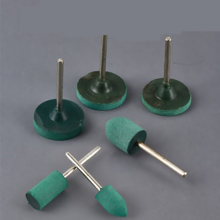 100Pcs Rubber Polishing Bits Set Rotary Tool Buffing Kit for Drill Grinding