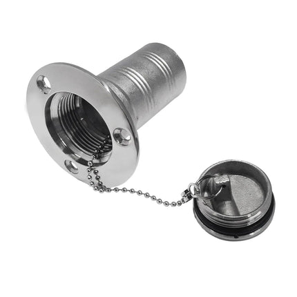 Stainless Steel Fuel Water Deck Filler Cap Flip Top Marine Yacht Boat Accessory