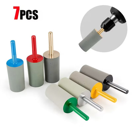 7Pcs Cylindrical Diamond Grinding Set Rotary Tool Abrasive Kit For Metal Wood