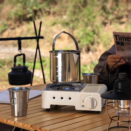 Portable Outdoor Kettle Coffee Teapot Camping Hanging Pot Cooker For Picnic