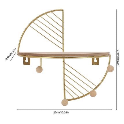 Wall Mounted Storage Rack Metal Shelf Easy Installation Durable Space Saving