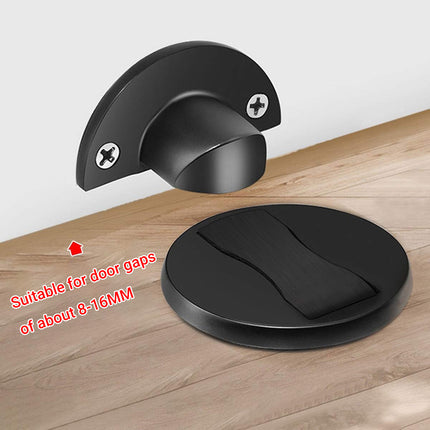 Invisible Door Stop Floor Wall Mount Dual Purpose Suction Holder Anti Collision