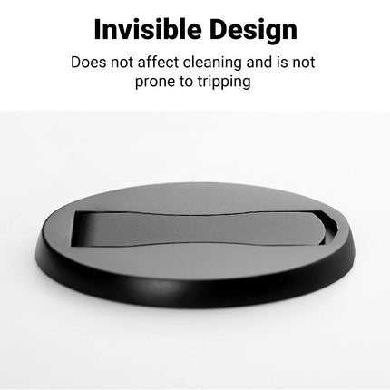 Invisible Door Stop Floor Wall Mount Dual Purpose Suction Holder Anti Collision