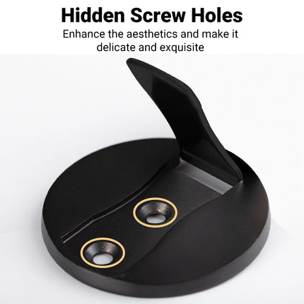 Invisible Door Stop Floor Wall Mount Dual Purpose Suction Holder Anti Collision