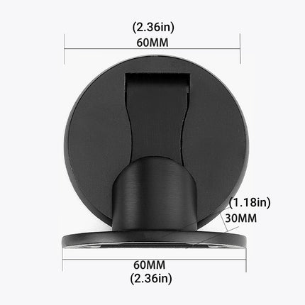 Invisible Door Stop Floor Wall Mount Dual Purpose Suction Holder Anti Collision