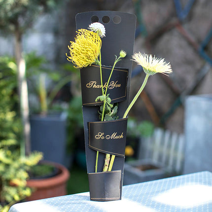 20pcs Valentines Day Flower Box Rose Packaging Handheld Kraft Paper Flower Bag