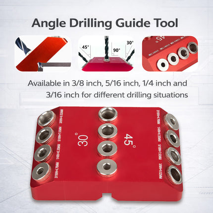 Angle Drilling Guide Tool For Precise Hole Alignment Woodworking Metalwork Diy