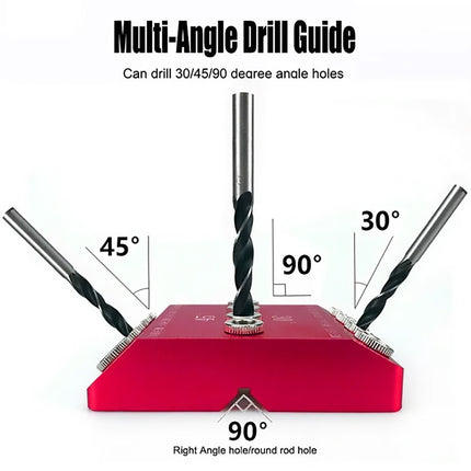 Angle Drilling Guide Tool For Precise Hole Alignment Woodworking Metalwork Diy