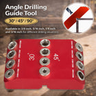 Angle Drilling Guide Tool For Precise Hole Alignment Woodworking Metalwork Diy