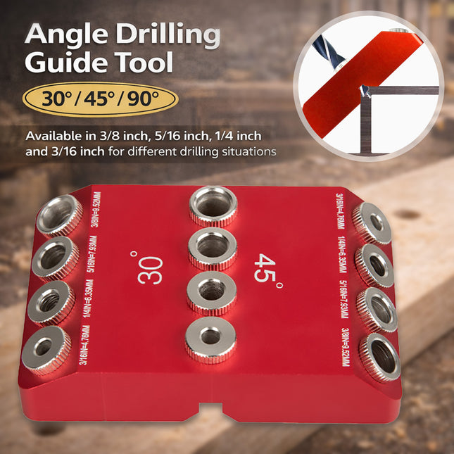 Angle Drilling Guide Tool For Precise Hole Alignment Woodworking Metalwork Diy