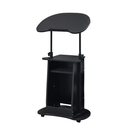 Mobile Height Adjustable Sofa Side Table Computer Desk with Wheels Space Saving