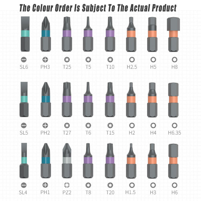 24in1 Ratchet Screwdriver Set Multifunctional Steel Wrench Tool Kit Household