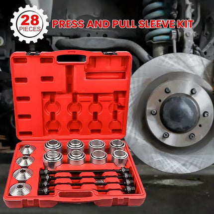 Car Bushing Remover Tool Set 28pcs Auto Repair Kit Suspension Mechanic Garage