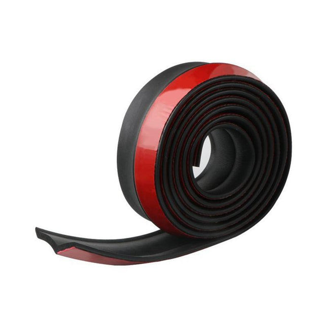 Universal Rubber Car Front Bumper Lip Skirt Protector Body Spoiler Splitter 2.5M - Aimall