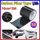 3cm Car Door Sill Protector Edge Sticker Rubber Bumper Guard Strip Carbon Fiber