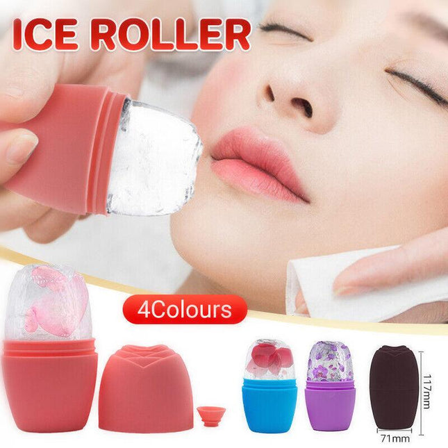 Silicone Ice Cube Massager Face Ice Roller Mold Reusable Facial Care Beauty Tool - Aimall