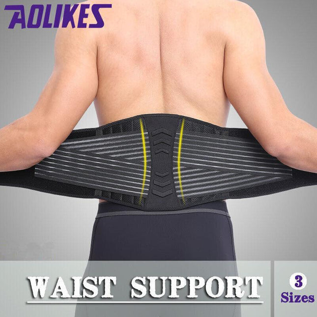 Posture Waist Trimmer Lumbar Lower Support Belt Pain Relief Back Brace Strap Au Aimall