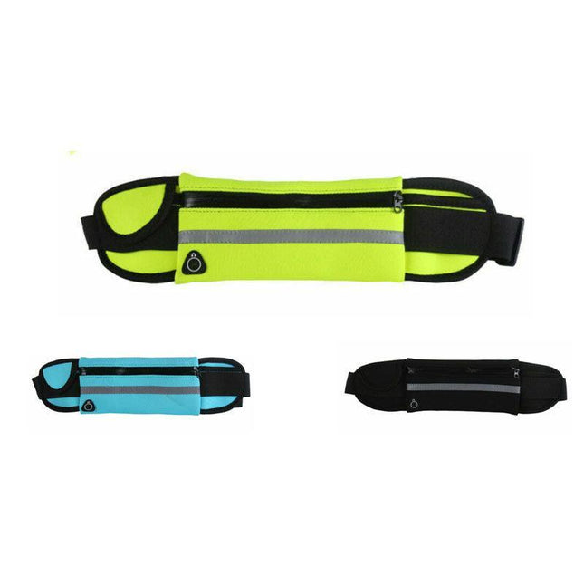 Waterproof Running Bum Bag Fanny Pack Waist Belt Money Wallet Zip Pouch Sports - Aimall