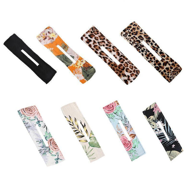 New Deft Bun Knotted Wire Hair Band Print Headband Twist Maker Hair Accessories - Aimall