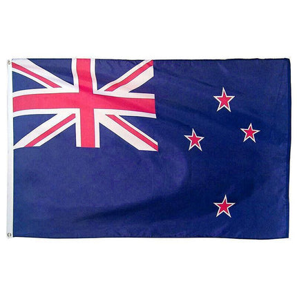 Large New Zealand Flag Kiwi Nz Heavy Duty Outdoor 90 X 150 Cm - 3Ft X 5Ft Au - Aimall