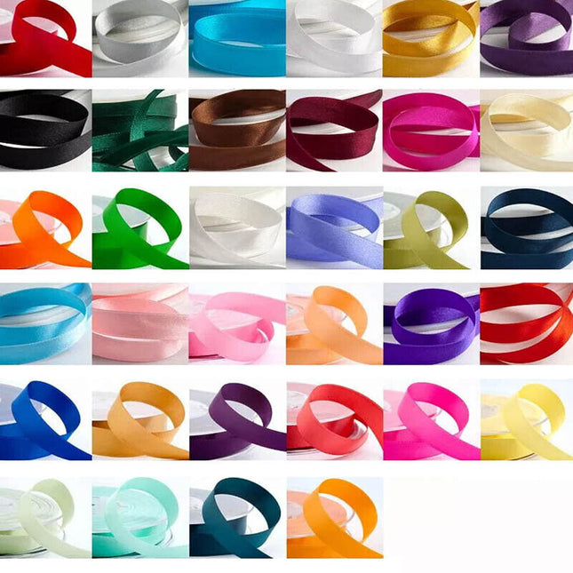 10mm Width Satin Hair Ribbon Wedding Party Decoration Gift Banquet 22m