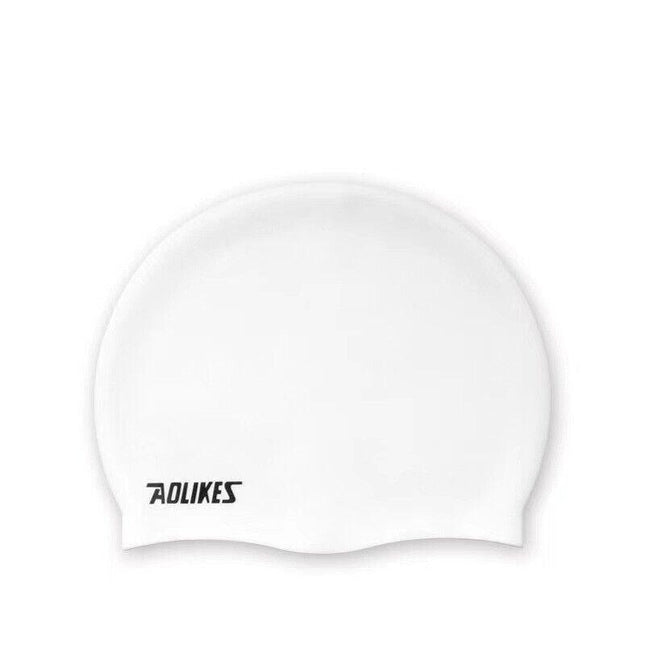 AOLIKES Silicone Swim Cap Waterproof Adults Kids Unisex Men Women Swim Hat AU - Aimall