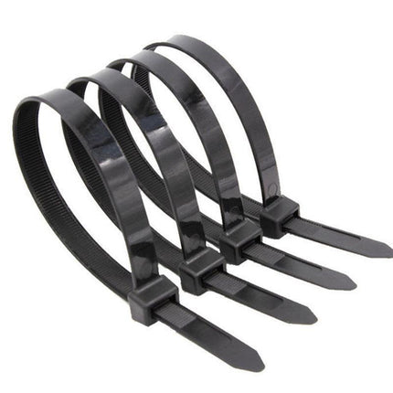 20X Cable Ties Zip Ties Nylon UV Stabilised Black Cable Tie - Aimall