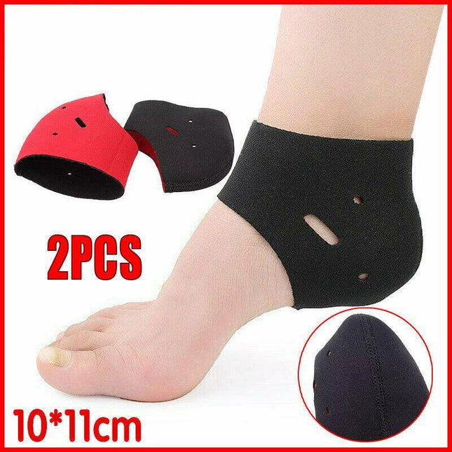 2Pcs Plantar Fasciitis Support Protector Heel Arch Brace Foot Pain Relief Wrap - Aimall