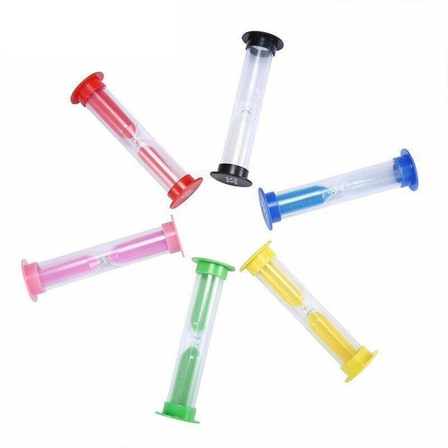 6X Sand Hourglass Timer Au Set-30Second Sandtimer Transparent 30S/1/2/3/5/10Min - Aimall