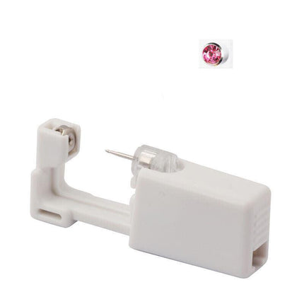 Disposable Sealed Nose Piercing Gun Kit Tool With 316L Stud Bone With Gem 1PC - Aimall