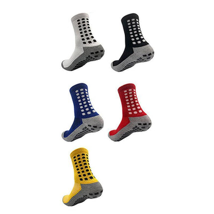 Sports Socks Anti-Slip Hospital Skid Soccer Basketball Football Pvc Grip Dots Au - Aimall