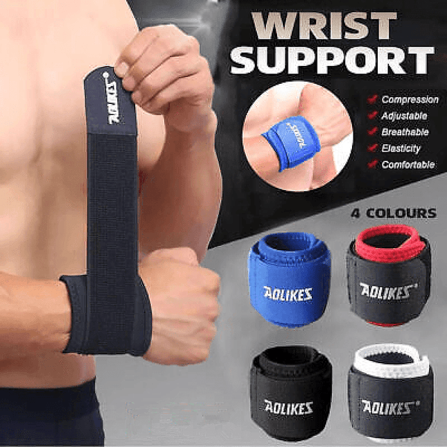 Aolikes Adjustable Sports Gym Wrist Support Brace Wrap Band Wristband Strap Au - Aimall
