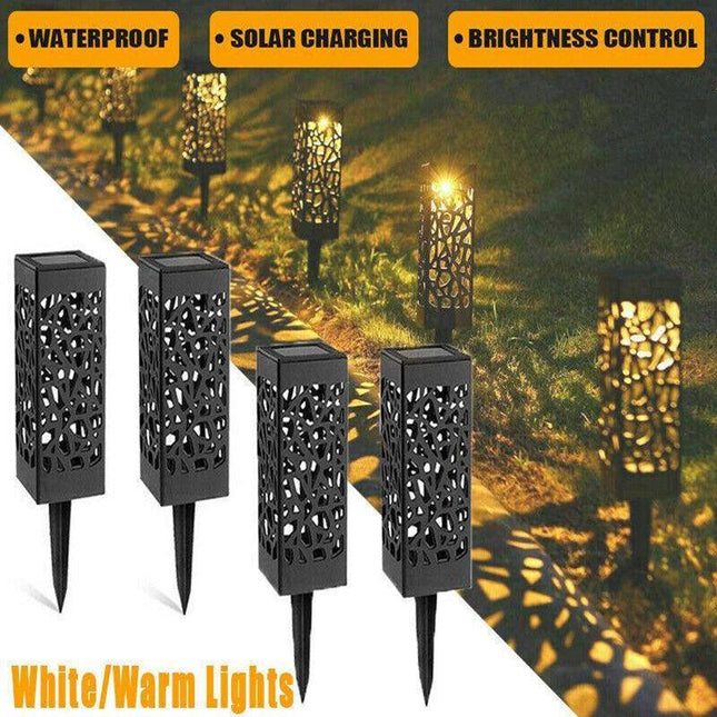 4X Solar Powered Led Garden Lights Automatic Led Lamp For Patio Yard Lawn - Aimall
