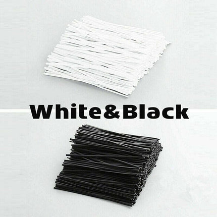 Metallic Twist Ties Plastic Cable Cord Ties Reusable Packaging Wire Candy Au - Aimall