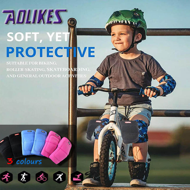 AOLIKES S Size Knee Pad Crash Proof Anti-Slip for Young Users Sports Protection