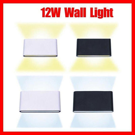 Led Ip65 Wall Light Modern Indoor Outdoor Sconce Lamp Fixtures Up Down Porch Au - Aimall