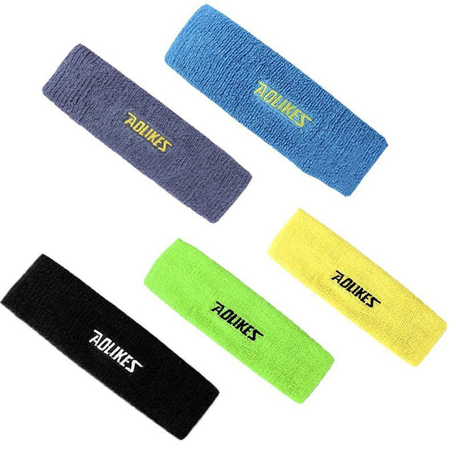 Aolikes Headbands Sweatband Cotton Hair Gym Yoga Stretch Sport Sweat Band Au - Aimall
