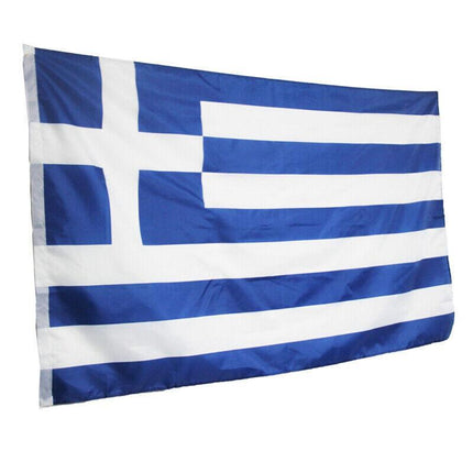 Large Greece Greek Flag Heavy Duty Outdoor 90 X 150 Cm - 3Ft X 5Ft Au Stock - Aimall